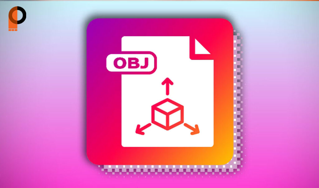 تصویری از فرمت OBJ، یکی از فرمت‌های استاندارد برای ذخیره و انتقال مدل‌های سه‌بعدی در طراحی و انیمیشن