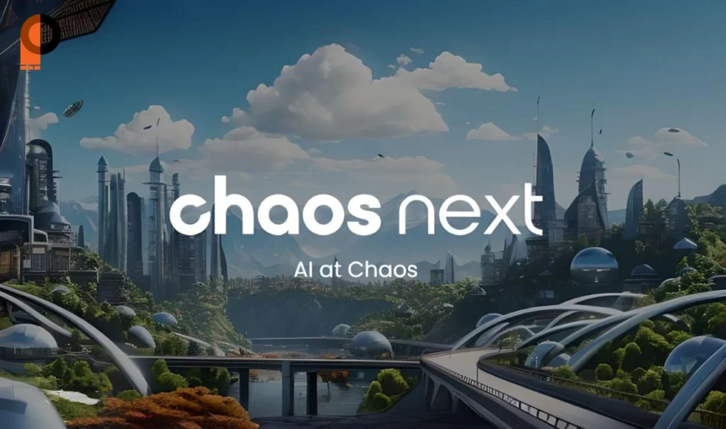 تصویری از هوش مصنوعی شرکت Chaos در حال رندرینگ پیشرفته برای طراحی سهبعدی