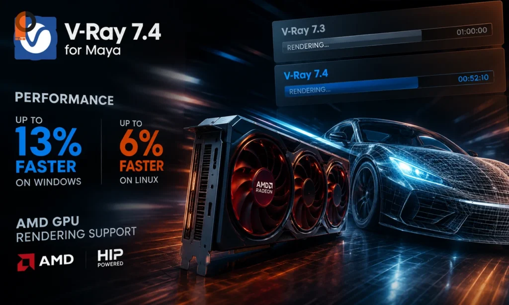 V-Ray 7.4 برای Maya
