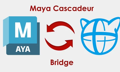تصویری از افزونه Maya Cascadeur Bridge، ابزار اتصال مایا و کاسکادور برای شبیه‌سازی حرکات طبیعی
