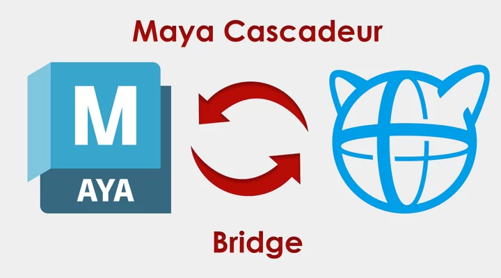 تصویری از افزونه Maya Cascadeur Bridge، ابزار اتصال مایا و کاسکادور برای شبیه‌سازی حرکات طبیعی