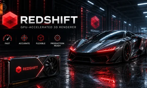 موتور رندر Redshift مبتنی بر GPU برای رندرینگ سه‌بعدی سریع و حرفه‌ای در نرم‌افزارهای سه‌بعدی